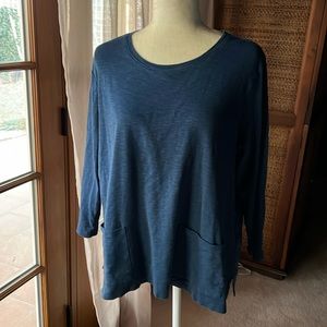 J Jill Pima Two-pocket Tee